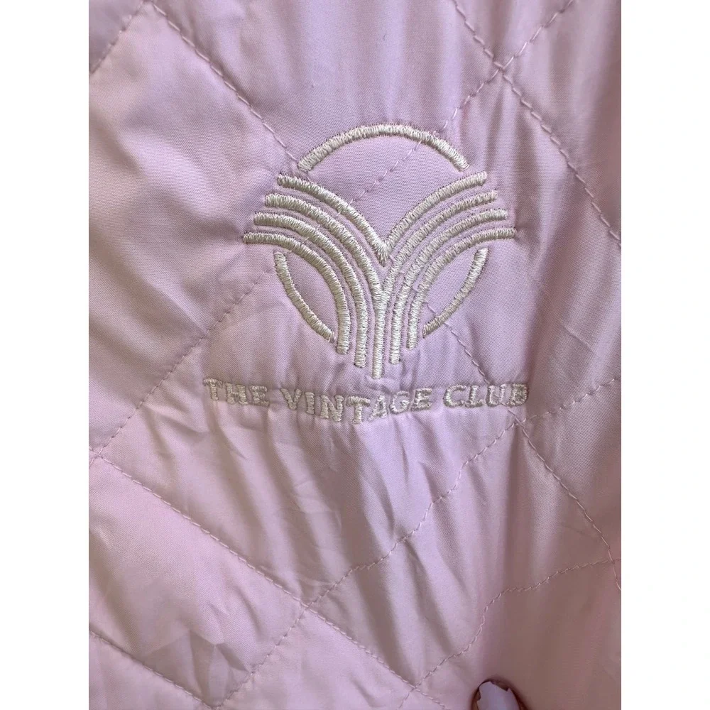 Sunice Reversible Quilted Fleece Vest Women Small Pink The Vintage Club Golf